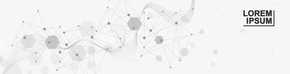 Modern abstract background with triangle and hexagon shapes pattern. Triangular 库存插图