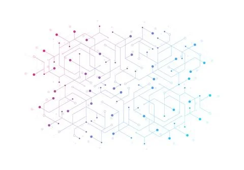 Modern abstract background with triangle and hexagonal shapes. Hexagonal Stock Illustration