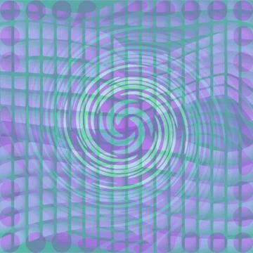 Modern abstract background with twist shape on mosaic area Stock Illustration