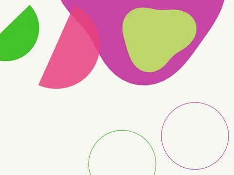 Modern Abstract Background with Vibrant Organic Shapes and Minimalist Geome.. Illustrazione stock