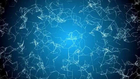 Modern abstract backgrounds of dot and line connection. concept world internet Stock Footage 334652948