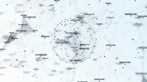 Modern abstract backgrounds of dot and line connection. concept world internet 스톡 동영상 334652953