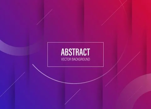 Modern abstract banner background template with fluid paper cut effect and vi Stock Illustration