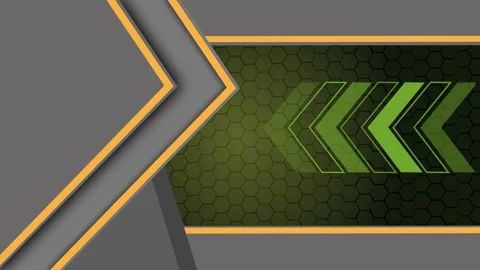 Modern abstract banner with layered chevrons hexagonal panel geometric tech.. Stock Footage 337071925