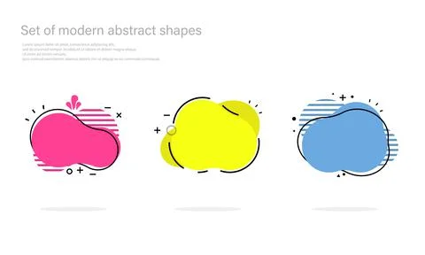 Modern abstract banner with shape. Dynamic background. Liquid color backgroun Illustrazione stock