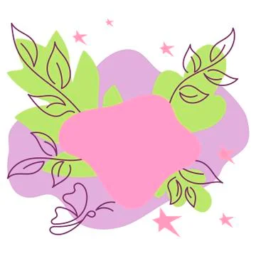 Modern abstract banner. Vector bright pink and purple background. Surrounded by Stock Illustration