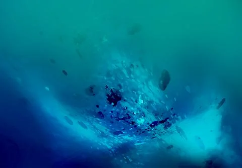 Modern abstract blue background featuring grainy and natural elements soft .. Stock Illustration