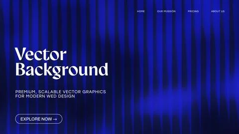 Modern Abstract Blue Background Vector Illustration. Dynamic ribbed glass p.. Illustrazione stock