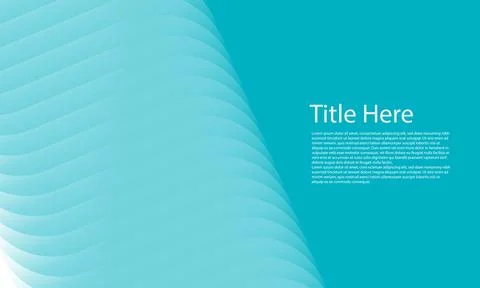 Modern Abstract Blue Background with Wavy Layer Design and Text Space.. Stock Illustration