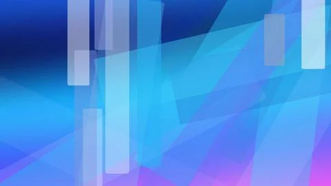 A modern abstract blue geometric composition with translucent glowing bars .. Stock Illustration