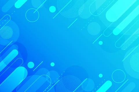 Modern abstract blue green gradient background with dynamic rounded line. Stock Illustration