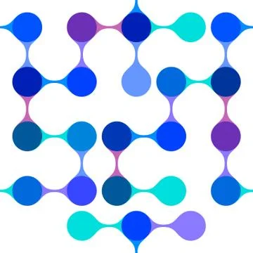 Modern abstract blue seamless pattern Stock Illustration