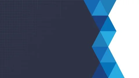 Modern Abstract Blue Triangular Geometric Design on a Dark Background Stock Illustration