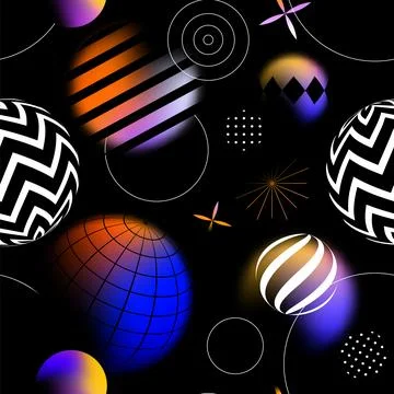 Modern abstract blur gradient seamless pattern Stock Illustration