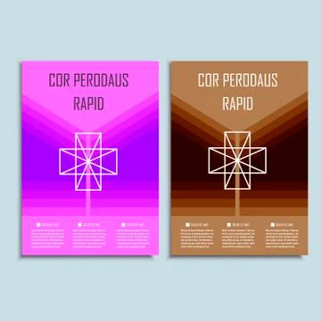 Modern abstract brochure. Vector design template Illustrazione stock