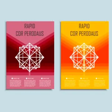 Modern abstract brochure. Vector design template Illustrazione stock