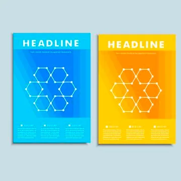 Modern abstract brochure. Vector design template Stock Illustration