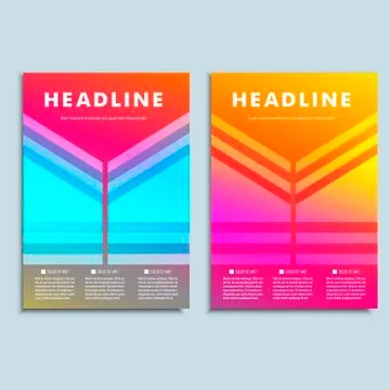 Modern abstract brochure. Vector design template Stock Illustration