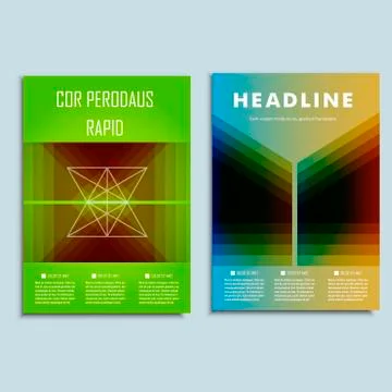 Modern abstract brochure. Vector design template Stock Illustration