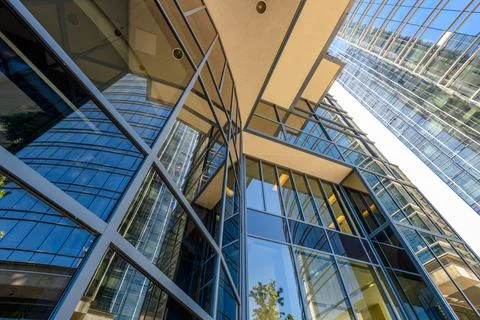 Modern abstract buildings elements background. Stock Photos