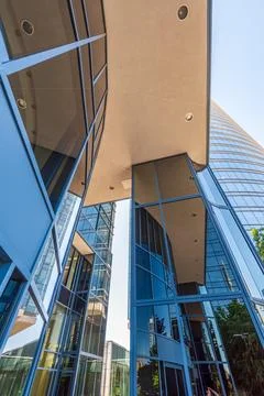 Modern abstract buildings elements background. Stock Photos