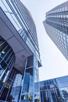 Modern abstract buildings elements background. Stock Photos