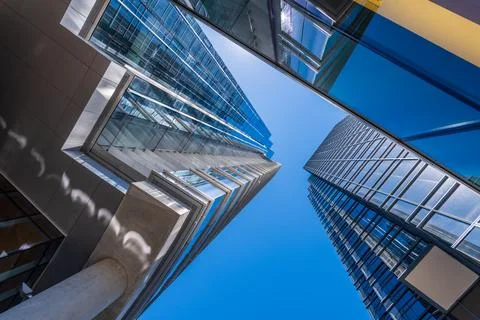Modern abstract buildings elements background. Stock Photos