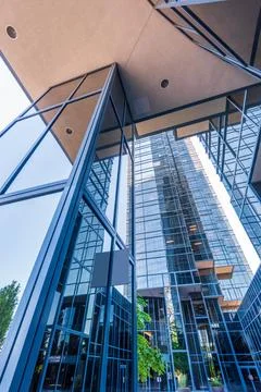 Modern abstract buildings elements background. Stock Photos