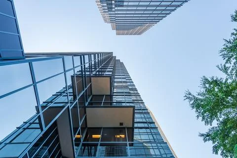 Modern abstract buildings elements background. Stock Photos