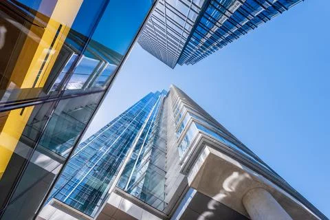 Modern abstract buildings elements background. Stock Photos