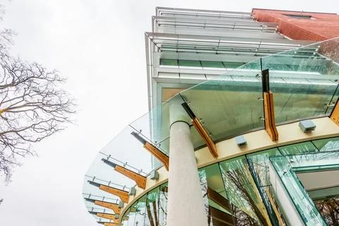 Modern abstract buildings elements background. Stock Photos