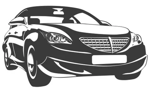 Modern abstract car Stock Illustration