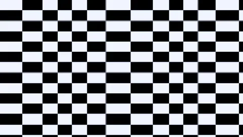 Modern abstract checkerboard pattern transition loop background - black whi.. Stock Footage 333436636