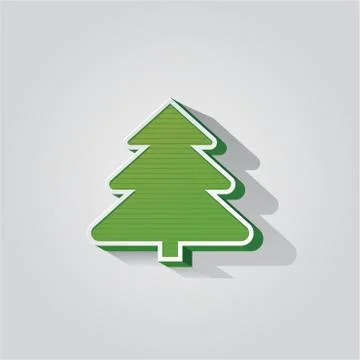Modern abstract christmas tree background Stock Illustration