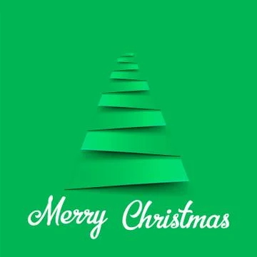 Modern abstract christmas tree background, eps10 vector illustration Illustrazione stock