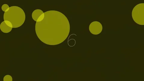 Modern abstract circle background with luminous number nine graphic elements Stock Footage 342116807