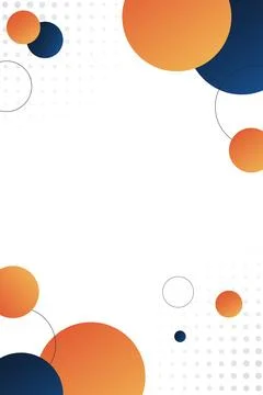 Modern Abstract Circle Background with Orange and Blue Gradient Design Stock Illustration