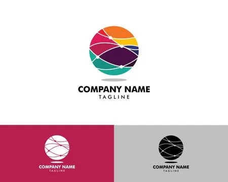 Modern Abstract Circle Technology Logo Template, Wire Tech Logo Designs Vecto Stock Illustration