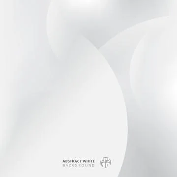 Modern abstract circles overlay with light and shade on white and gray color Stock Illustration