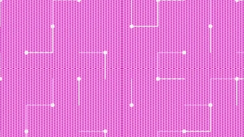 Modern abstract circuit board pathway on light teal background Stock Footage 336770059