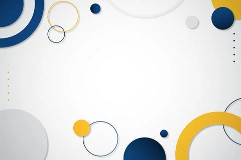 Modern Abstract Circular Background with Blue and Gold Minimalist Design Illustrazione stock