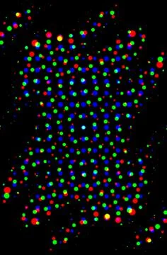 Modern Abstract CMYK Halftone Dot Pattern for Creative Graphic Design Stock Illustration