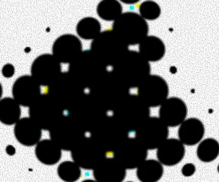 Modern Abstract CMYK Halftone Dot Pattern for Creative Graphic Design Stock Illustration