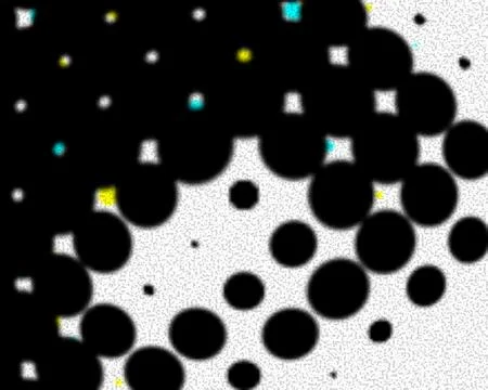 Modern Abstract CMYK Halftone Dot Pattern for Creative Graphic Design Stock Illustration