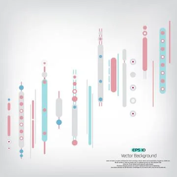 Modern abstract colorful lines with composition Stock-Illustration