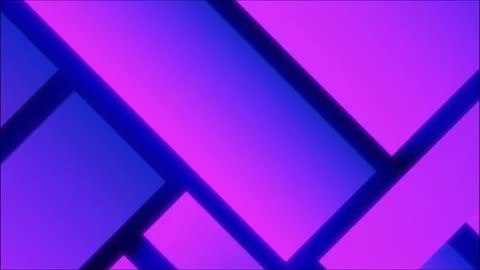 Modern abstract composition with glowing pink and purple geometric panels Stock Illustration