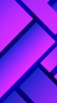 Modern abstract composition with glowing pink and purple geometric panels on  Stock Illustration