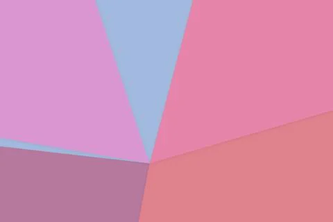 A modern abstract composition of overlapping angular forms in dusty rose, m.. Stock Illustration