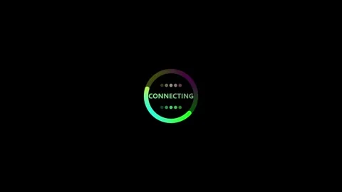 Modern abstract connecting dots animation with vibrant gradient circle and .. Stock Footage 341008342