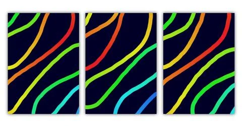 Modern abstract covers set, minimal covers design, abstract background Stock Illustration